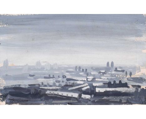 Trevor Grimshaw (British 1947-2001) Cityscape, signed and dated '74, gouache.9cm x 14.5cm (3.5in x 5.75in)Footnote:Artists’ R
