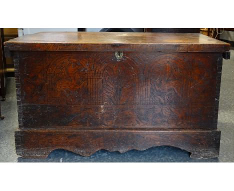 Early wooden trunk 