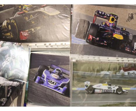 Formula One interest: Sebastian Vettel 2012 Goodwood Festival of Speed obtained pen signed publicity shot, together with furt