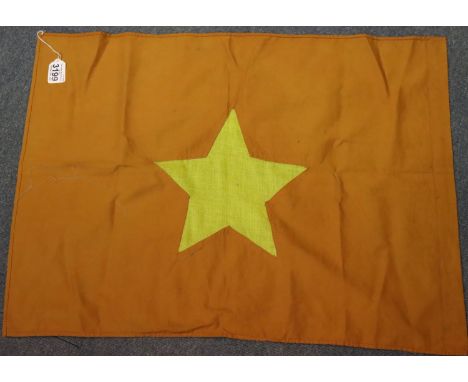 Vietnam War period NVA flag 75 x 55 cm. P&amp;P Group 1 (£14+VAT for the first lot and £1+VAT for subsequent lots) 