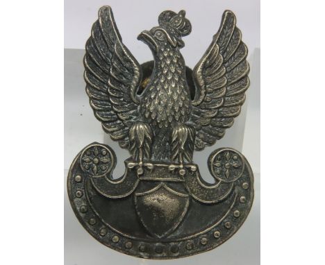 WWII Polish side cap badge. P&amp;P Group 1 (£14+VAT for the first lot and £1+VAT for subsequent lots) 