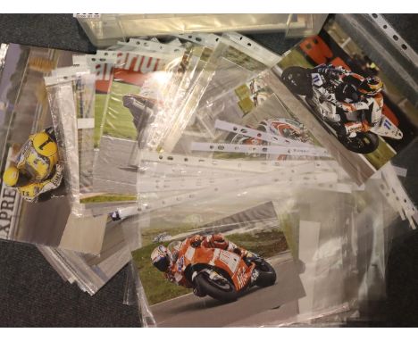 Moto GP Interest: 2013 Goodwood Festival of Speed obtained Kenny Roberts pen signed publicity shot, together with a large col