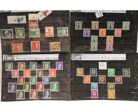 Collection of Third Reich stamps. P&amp;P Group 2 (£18+VAT for the first lot and £3+VAT for subsequent lots) 