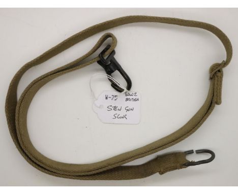 WWII Sten gun sling. P&amp;P Group 1 (£14+VAT for the first lot and £1+VAT for subsequent lots) 