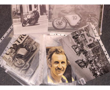 Vintage Moto GP Interest: a collection of stills, mixed 9 x 6 and 12 x 8, thirty-eight in total including some duplicates. P&