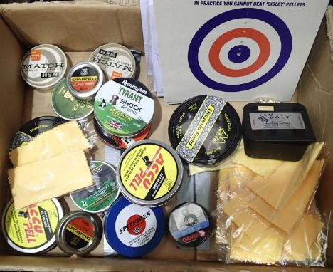 Box of mixed 177,22 and BB pellets targets etc. P&amp;P Group 3 (£25+VAT for the first lot and £5+VAT for subsequent lots) 