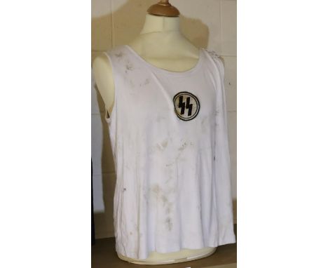 Waffen SS reenactment film prop sports vest. P&amp;P Group 2 (£18+VAT for the first lot and £3+VAT for subsequent lots) 