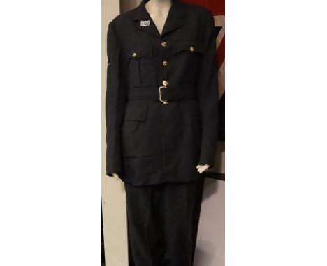 Royal Air Force tunic, belt and trousers. P&amp;P Group 3 (£25+VAT for the first lot and £5+VAT for subsequent lots) 