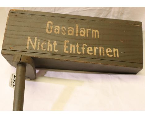 WWI German trench clacker rattle gas alarm. P&amp;P Group 2 (£18+VAT for the first lot and £3+VAT for subsequent lots) 