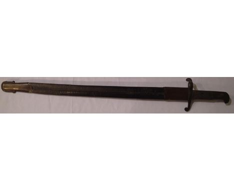 British Engineers bayonet and scabbard. P&amp;P Group 3 (£25+VAT for the first lot and £5+VAT for subsequent lots) 