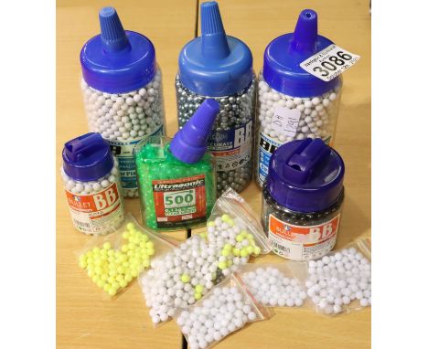 Collection of plastic BB pellets. P&amp;P Group 1 (£14+VAT for the first lot and £1+VAT for subsequent lots) 