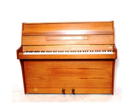 Chappell oak upright piano, 131cm, with a piano stool.