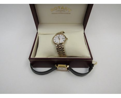 A boxed Rotary lady's watch and a lady's Accurist watch