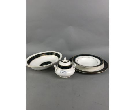 ROYAL DOULTON 'CARLYLE' PART DINNER SERVICE, along with a white and gilt part tea service