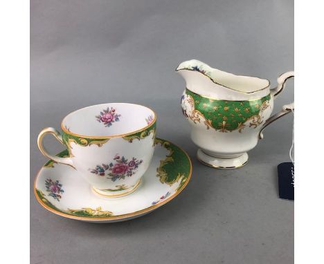 PARAGON 'ROCKINGHAM' FLORAL AND GILT PART TEA SERVICE, along with Paragon tea ware