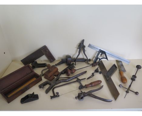 A collection of assorted vintage tools 