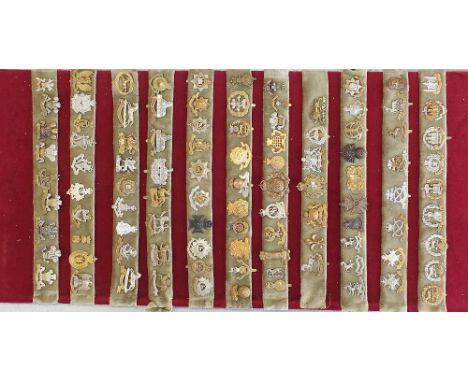 A collection of assorted British Army Cap Badges, originals and re-strikes (approx 101)