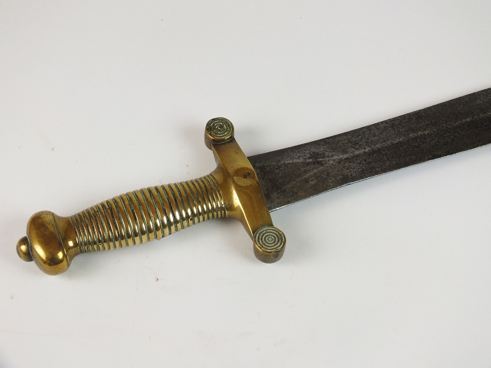 A French Gladius 1831 pattern Infantry short sword, with brass hilt