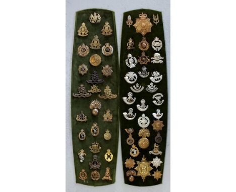 A collection of assorted British Army Cap Badges, originals and re-strikes (approx 58)