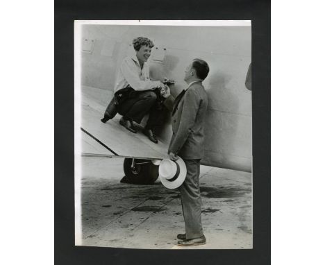 One gelatin silver print or original vintage photographic reproduction from the archives of the Star Tribune depicting Amelia