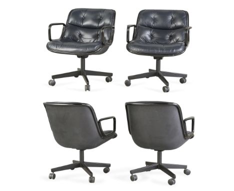 Charles Pollock (American, 1930-2013) for Knoll, United States. Set of four mid-century modern Pollock Executive model office