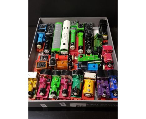 TRAY OF 22 VINTAGE DIE CAST TRAIN ENGINES FROM THE THOMAS THE TANK ENGINE AND FRIENDS COLLECTION MADE BY ERTL