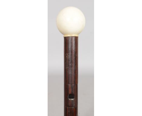 A GIANT IVORY PERISCOPE OR PAPARAZZI STICK. Date: 1900.  Country: French. Sold in 1900 by the St. Etienne stick makers the Gi