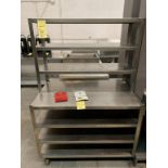 Table travail / rangement sur roues avec passe plat - 44 x 30"