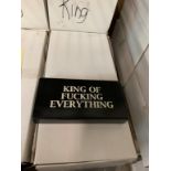 Lot de 10 boites de 16 boites d'allumettes "KING…