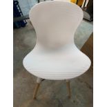 Lot de 2 Chaises blanches - assemblage de base requise