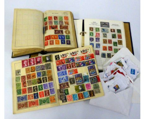 STAMPS-WELL-FILLED FACILITY STAMP ALBUM, plus The Brittania (Schoolboy type), plus The Magic Album comprising a small mixed l
