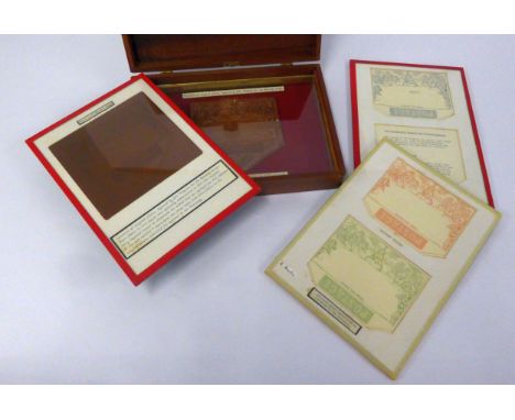 STAMPS-SMALL EXPLORATION OF THE MULREADY ENVELOPE, comprising copies of the envelope plus facsimilies of the actual plates, c