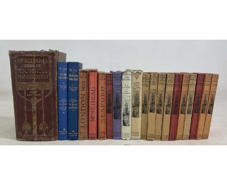 WARD LOCK; three red guides for London, 1925, Minehead, Porlock, Lynton, Exmoor, and the Quantocks, thirteenth edition, Seafo