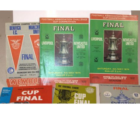 FOOTBALL CUP FINALS; a group of ten programmes including Scottish League Cup Semi-final, European Cup Winners Cup final, Glas