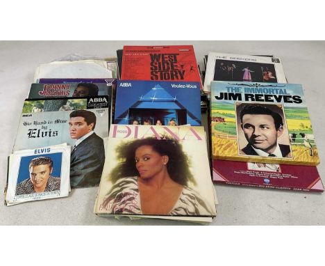 One hundred and fifteen LP's including Elvis Presley, Jim Reeves, Diana Ross, Tom Jones etc, also many compilations, full lis