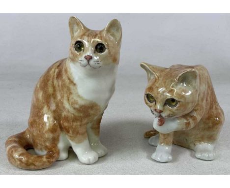 WINSTANLEY; two ginger cats, signed and numbered 3 to base, height 22cm (2)Condition Report: No visible signs of chips,cracks