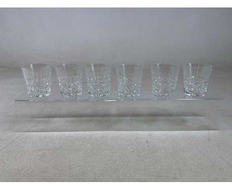 WATERFORD; a suite of 'Kylemore' glass comprising five liqueur glasses, six port, six sherry, six red wine, six white wine, s