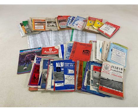 A large collection of football programmes including the Football League 1956 - 1972 with one later programme, 1960s and 1970s