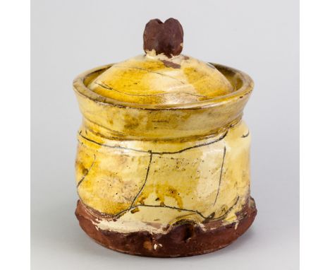 JEAN-NICOLAS GERARD (born 1954); a slipware jar and cover with sgraffito decoration, height 22.5cm. (D)JB - Found his work at