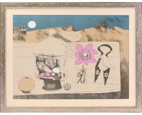 Mary Fedden (1915-2012), 'Pot of Shells', lithograph, signed in pencil lower right, 54 cm x 74 cm framed and glazed.