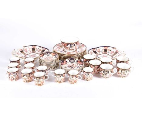 A collection of Royal Crown Derby Imari, comprising a part tea and coffee service, pattern 383, circa 1888 - 1900, eleven cof