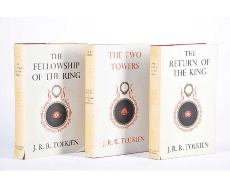 Tolkein, J.R.R. Lord of the Rings Trilogy The Fellowship of the Ring (8th imp 1959), The Two Towers (6th imp 1959) and The Re