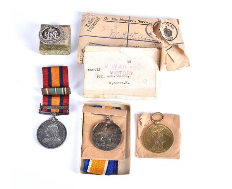 A Queen Victoria South Africa medal, awarded to 5836 Pte  G Howard The Queens, with Cape Colony clasp, a great war victory an