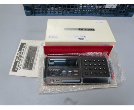 A Casio Computer Quartz CQ-1. In Original Packaging, With Operation Manual. Untested. A Bit Of Marking / Scuffing To Box Note