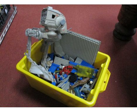 Three Original Star Wars Trilogy Plastic Action Figures and Scout Walker Vehicle. Together with a quantity of mostly loose Le