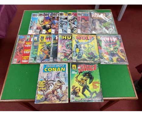 Eighteen Marvel Comics / Curtis Magazines. Comprising of The Rampaging Hulk #1, #2, #3, #4, #6, #7, Rampage Magazine Starring