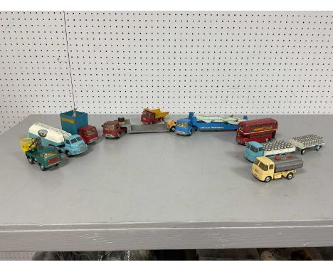 Nine Original Corgi Commercial Vehicles, including Bedford milk tanker, all fair, good.