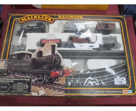 A boxed Mainline Railways Branch Freight Train Set with 0-6-0 tank engine, wagons and brake van and track, missing its contro