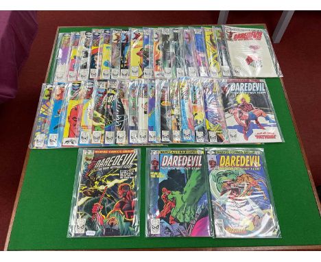 Approximately Thirty Five Daredevil Comics By Marvel. To Include, #162 - #167, #168 Key Issue First Appearance and Origin of 