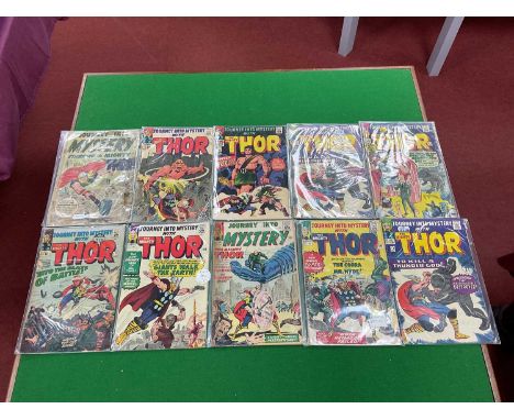 Ten Journey Into Mystery Comics by Marvel. Comprising of #86 Key Issue First Appearance of Odin (Poor Condition), #101, #104,